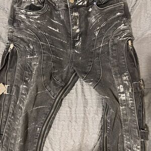 Men's Urban Black Distressed Pants